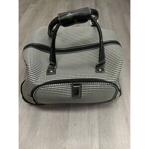 London Fog Cambridge 20" Wheeld Club Bag - Black/White Houndstooth
